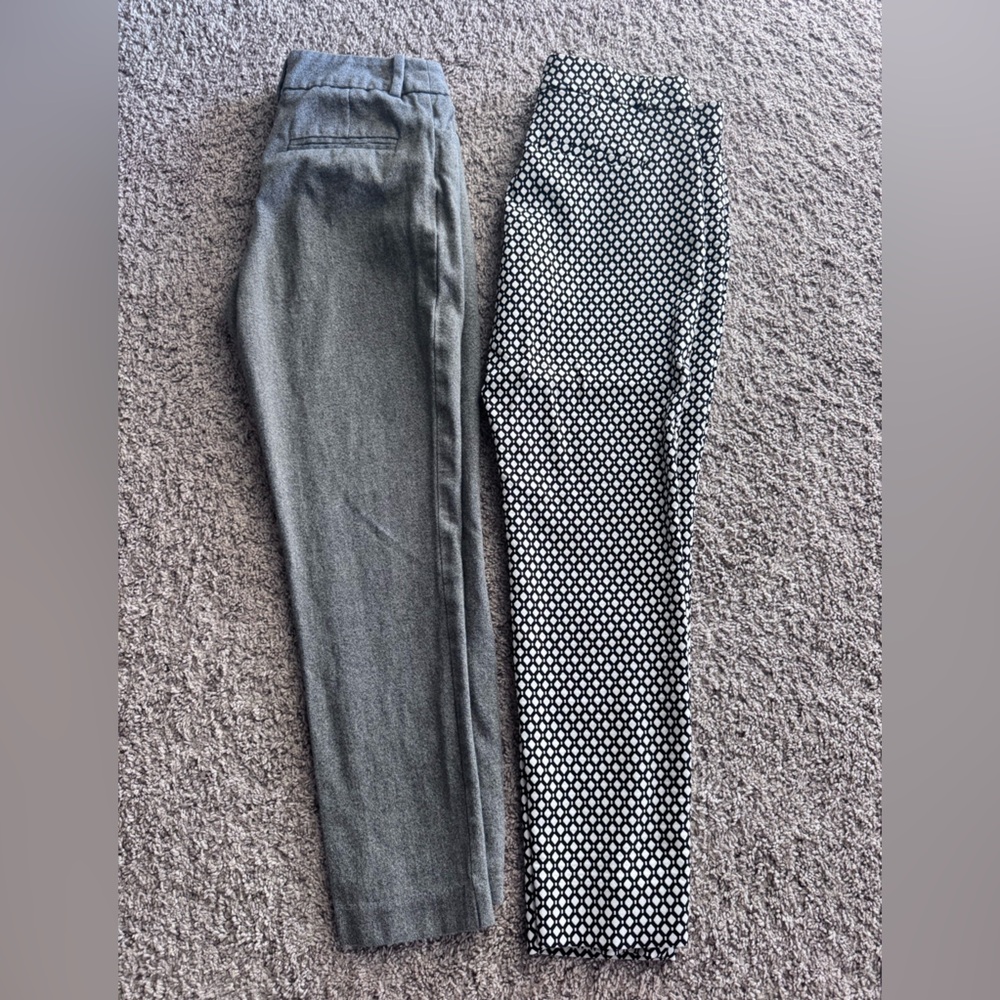 Gray and Black Polka Dot dress slacks